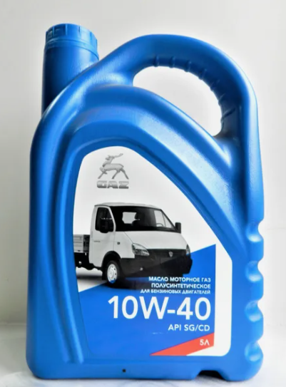 Моторное масло ГАЗ 10w40; канистра 5 л.